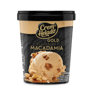 Helado Vaso Gold Placer De Macademia 600gr