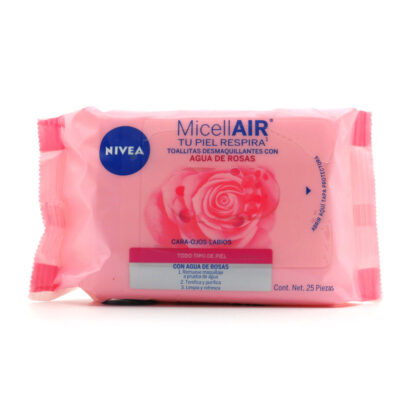 Toalla Desmaquillante Micelar Nivea Facial Rosas