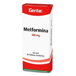 Metformina 500mg 30 Tabletas GF