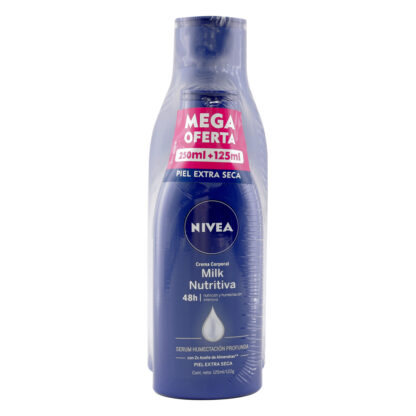 Crema Corporal NIVEA Milk 250mL + NIVEA125mL - Drogueria Calle 5ta Precio en Rebaja