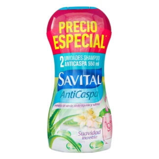2 Shampoo SAVITAL Anti Ext.te.ver Sed Liq 550mL