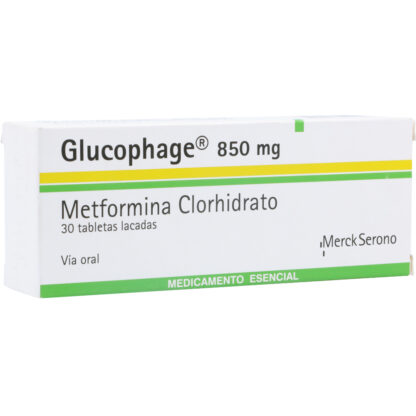 GLUCOPHAGE 850mg 30 Tabletas - Drogueria Calle 5ta Precio en Rebaja