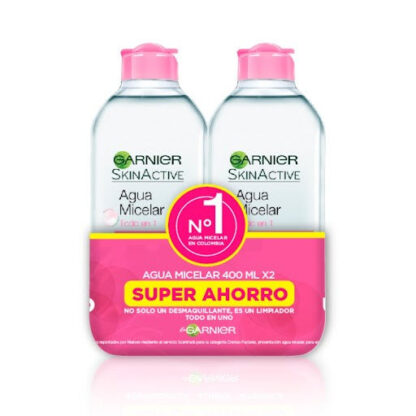 2 Agua MICELAR SKIN ACTIVE GARNIER 400mL - Drogueria Calle 5ta Precio en Rebaja