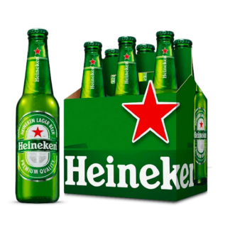 Cerveza Heineken 330mL X 6 Botellas