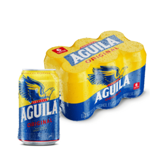 Cerveza Aguila 6 Latas 330 Cm