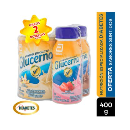 GLUCERNA Vainilla 400gr+2GLU RPB 237