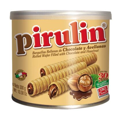 Barquillo Pirulin Relleno de Chocolate y Avellana 300gr