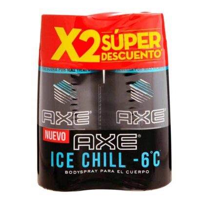 2 Desodorantes AXE BODY SPR ICE CHILL 150mL. - Drogueria Calle 5ta Precio en Rebaja
