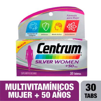 CENTRUM Silver Women 50 30 Tab - Drogueria Calle 5ta Precio en Rebaja