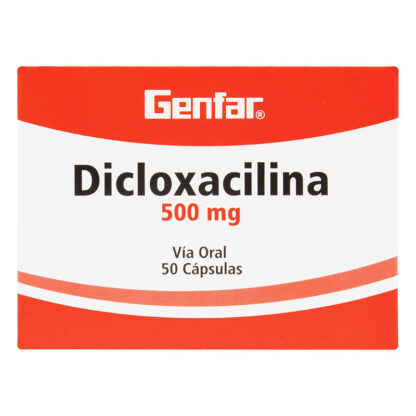 Dicloxacilina 500mg 50 Cápsulas GF - Drogueria Calle 5ta Precio en Rebaja