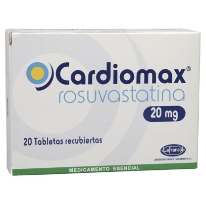 CARDIOMAX 20mg 20 Tabletas - Drogueria Calle 5ta Precio en Rebaja