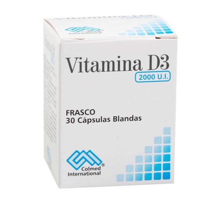 Vitamina D3 2000 Ui 30 Cápsulas Blandas Pc - Drogueria Calle 5ta Precio en Rebaja
