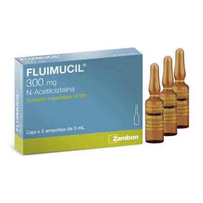 FLUIMUCIL 300mg / 3mL 5 Amp - Drogueria Calle 5ta Precio en Rebaja