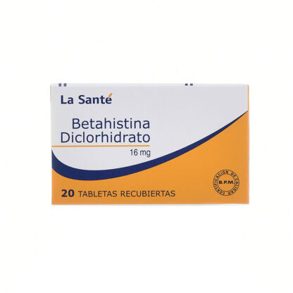 BETAHISTINA 16mg 20 Tabletas - Drogueria Calle 5ta Precio en Rebaja