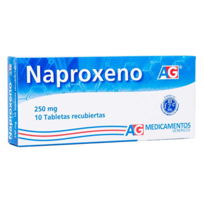 NAPROXENO 250mg 10 Tabletas AG - Drogueria Calle 5ta Precio en Rebaja