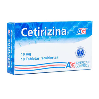 CETIRIZINA 10mg 10 Tabletas AG