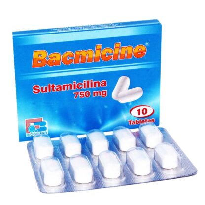 Bacmicine 750mg 10 Tabletas LABQUIFAR