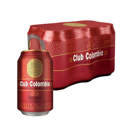 Cerveza CLUB COLOMBIA ROJA 355mLX 6 LATAS