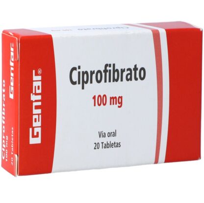 CIPROFIBRATO 100mg 20 Tabletas GF - Drogueria Calle 5ta Precio en Rebaja