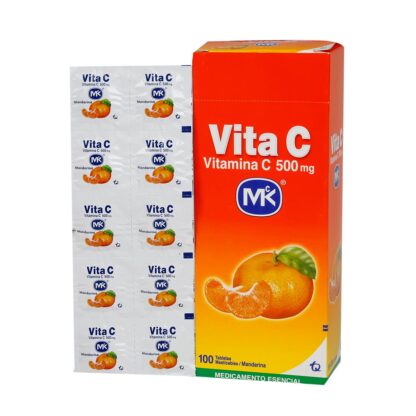 Vitamina C 500mg Mandarina 100 Tabletas MK - Drogueria Calle 5ta Precio en Rebaja