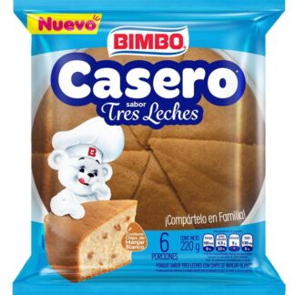 Ponque Casero Tres Leches BIMBO 220gr