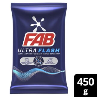 Detergente Polvo FAB Ultra Flash 450gr