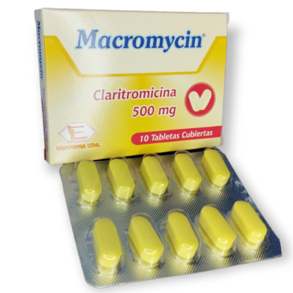Macromycin 500mg 10 Tabletas LABQUIFAR