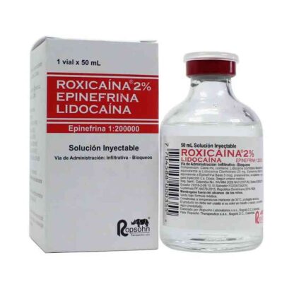 ROXICAINA 2% EPINEFRINA 1200 UI 50mL - Drogueria Calle 5ta Precio en Rebaja
