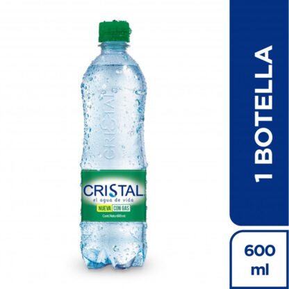 Agua Cristal con Gas 600mL Postobon