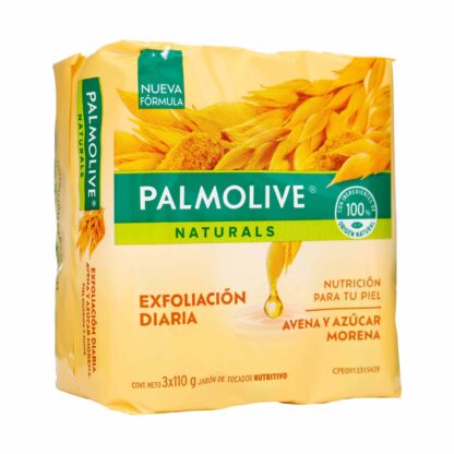 3 Jabones PALMOLIVE Avena Azucar Morena 110gr