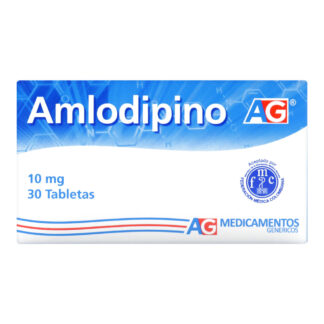 AMLODIPINO 10mg 30 Tabletas AG