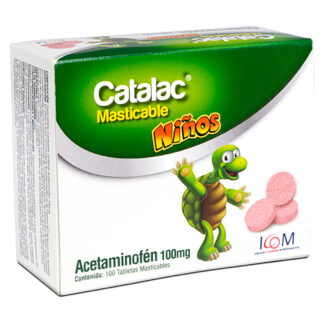 CATALAC 100mg 100 Tabletas MASTICABLES IC MQ