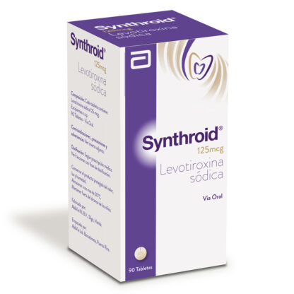 SYNTHROID 125MCG Frasco 90 Tabletas