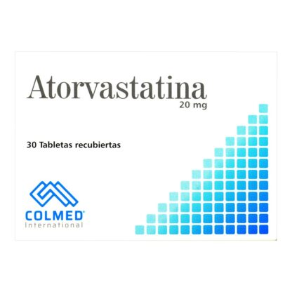 ATORVASTATINA 20mg 30 Tabletas Pc