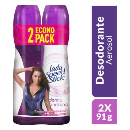 2 Desodorante Lady Spray Derma Aclarado 91gr