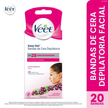 Veet Facial Bandas Cera Fria P.n.20 Und