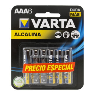 Pila VARTA Alkalina AAA 6 Unds