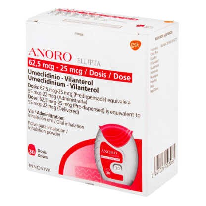 Anoro Elliptaba 62.5MCG 30 Dos GSK