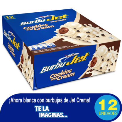 Chocolatina JET Burbujet Blanca 50gr 12Unds