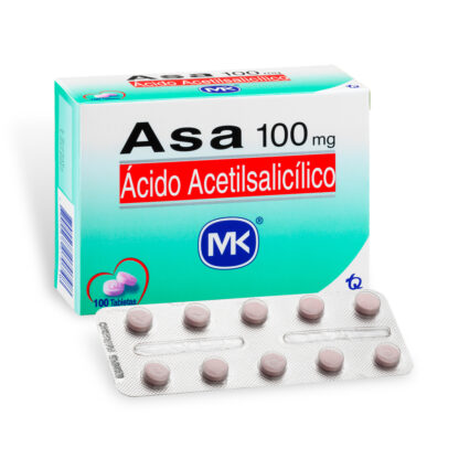 Asa 100mg 100 Tabletas MK