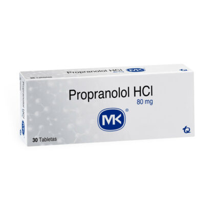 Propranolol Hcl 80mg 30 Tabletas MK - Drogueria Calle 5ta Precio en Rebaja