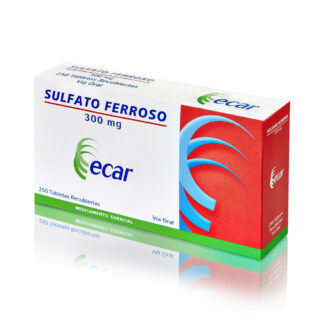Sulfato Ferroso 300mg 250 Tabletas Ec