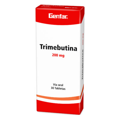 TRIMEBUTINA 200mg 30 Tabletas GF - Drogueria Calle 5ta Precio en Rebaja