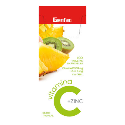 Vitamina C 500+ZIN.TROPICAL 100 Tabletas - Drogueria Calle 5ta Precio en Rebaja