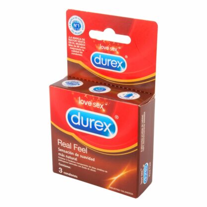 Preservativos DUREX Real Feel 3Unds - Drogueria Calle 5ta Precio en Rebaja