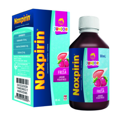 NOXPIRIN JUNIOR F JARABE 60mL - Drogueria Calle 5ta Precio en Rebaja