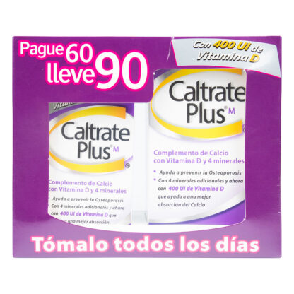 Caltrate Plus 60 Tabletas + 30 Tab - Drogueria Calle 5ta Precio en Rebaja