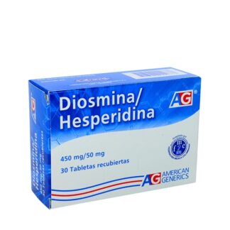 DIOSMINA/HESPERIDINA 450/50mg 30 Tabletas AG