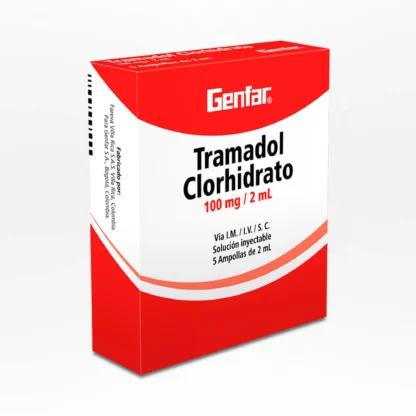 Tramadol 100mg / 2mL 5 Amp GF - Drogueria Calle 5ta Precio en Rebaja