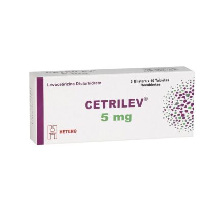 Cetrilev (levocetirizina) 5mg 30 Tabletas